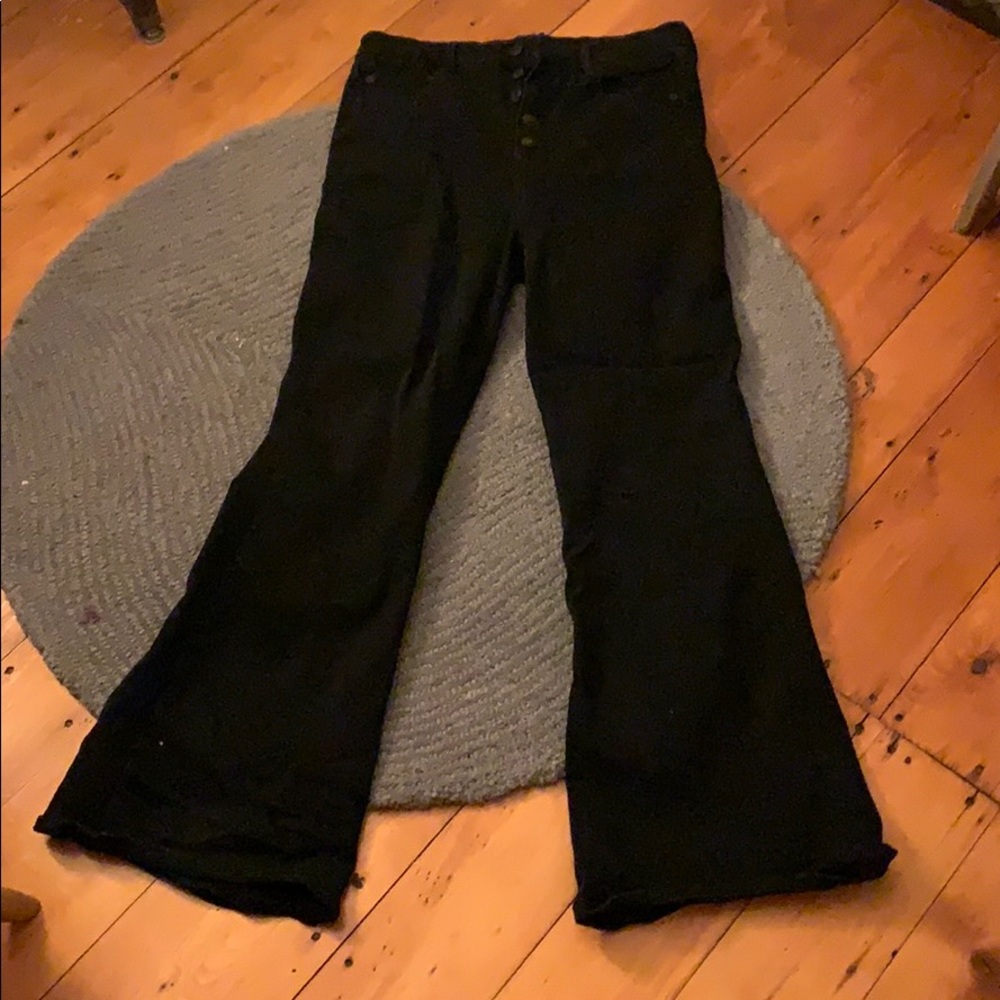 Black American eagle flare out jeans